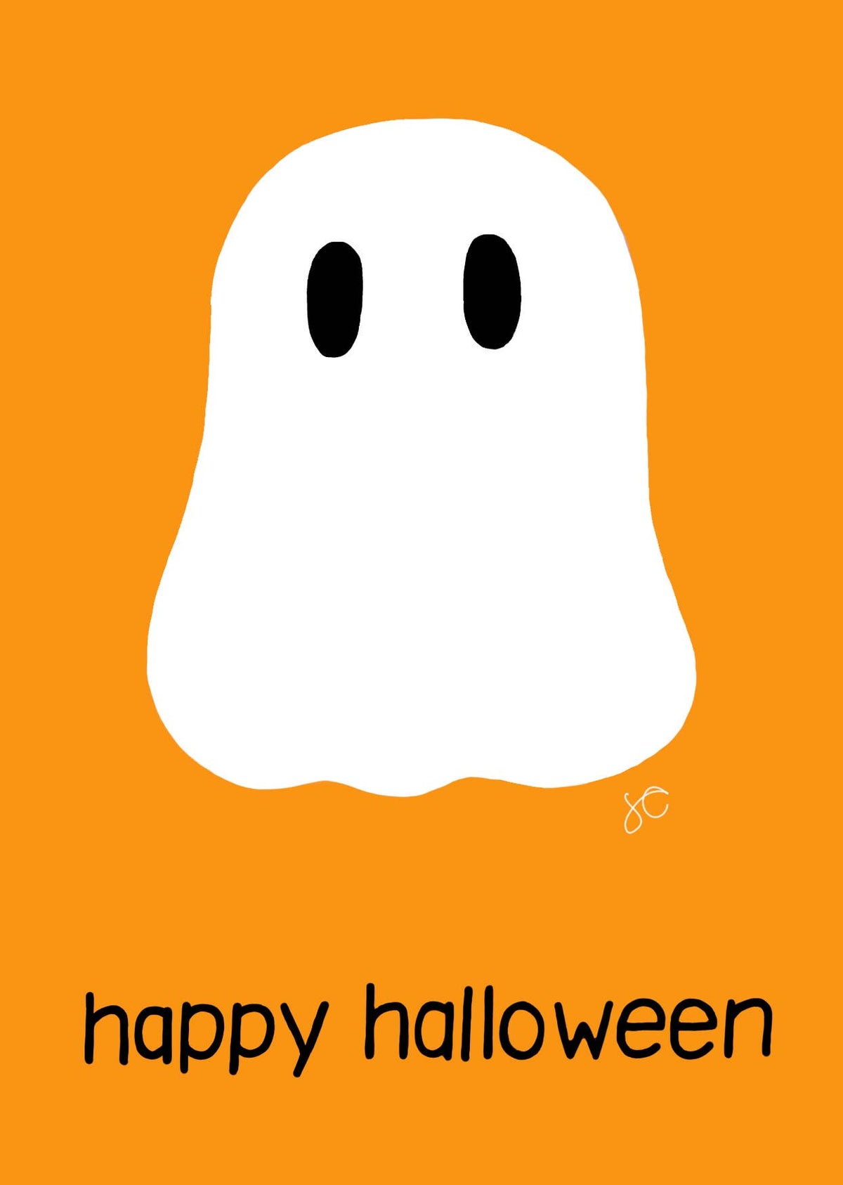 Citrus Daisy - Ghost Happy Halloween Card