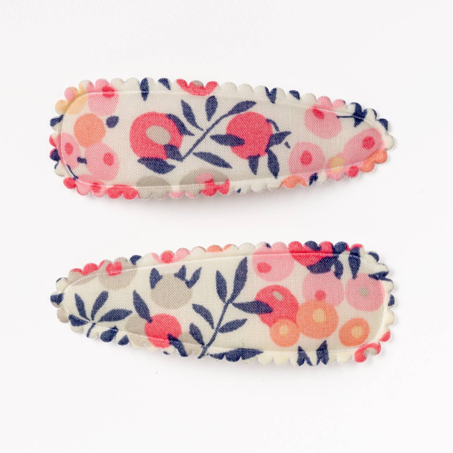 Frankie & Claude - Lizzy Pink & Navy Floral Hair Clips