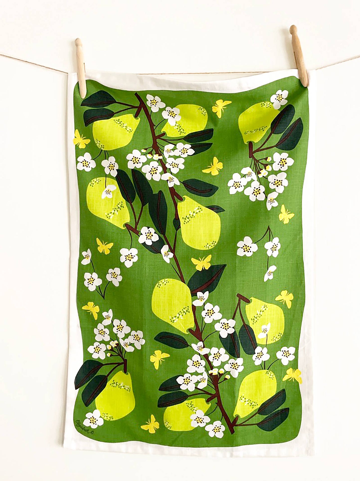 Elizabeth Grubaugh - Pear Tea Towel