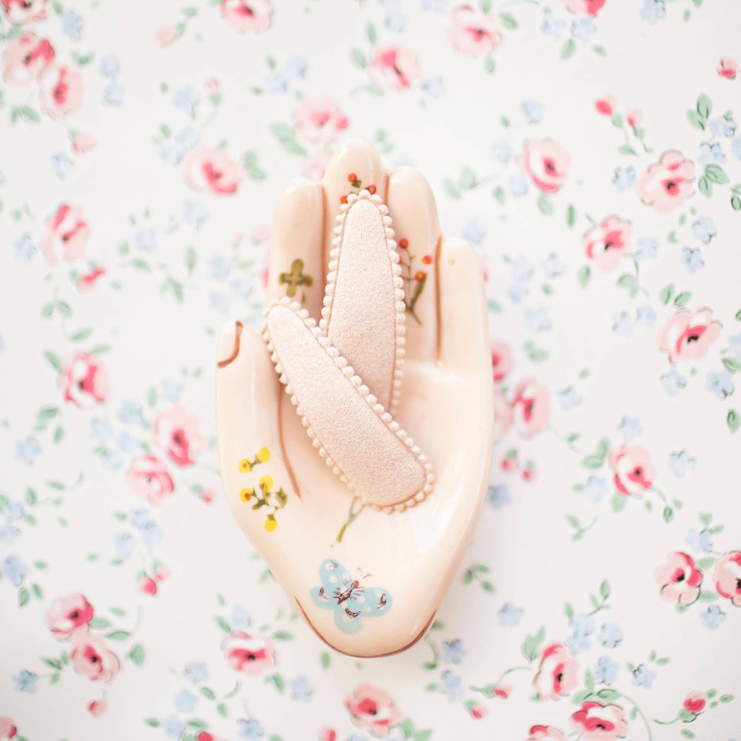 Frankie & Claude - Menagerie Navy Floral Hair Clips