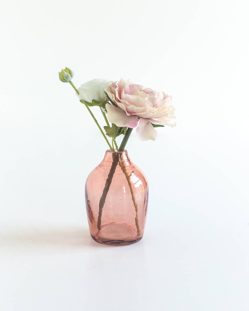 Creative Women - Haley Handblown Hammered Bud Vase