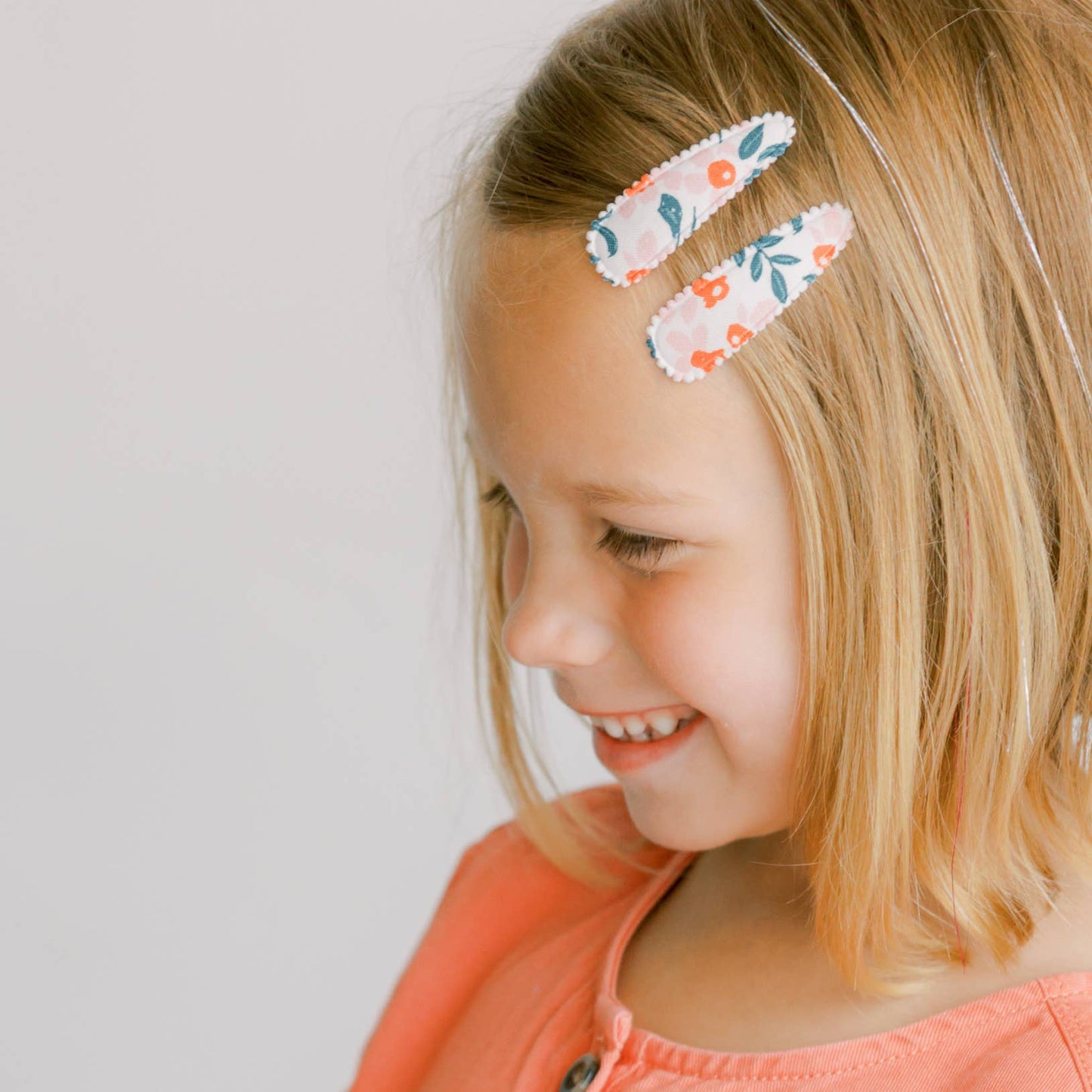 Frankie & Claude - Menagerie Navy Floral Hair Clips