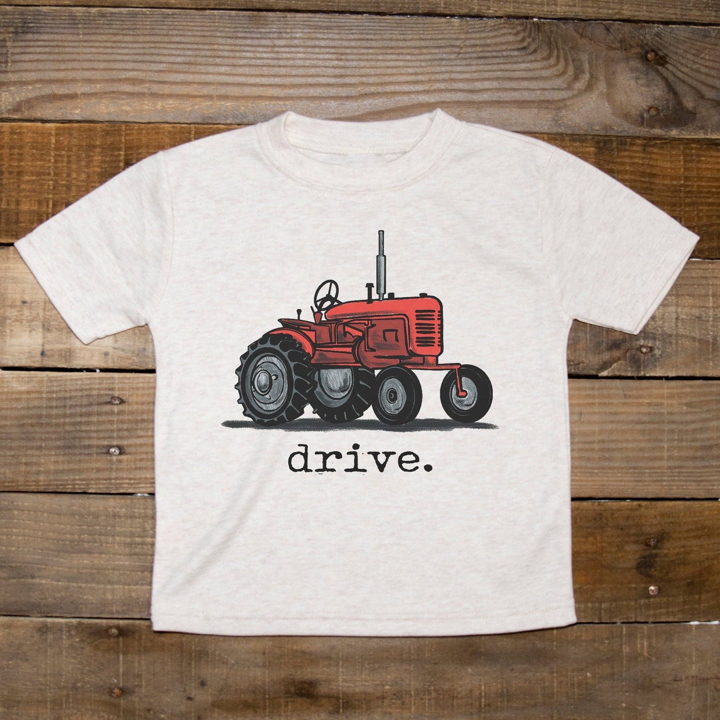 Barefoot Baby - Drive Red Tractor Farm Boy Back to School Western Toddler