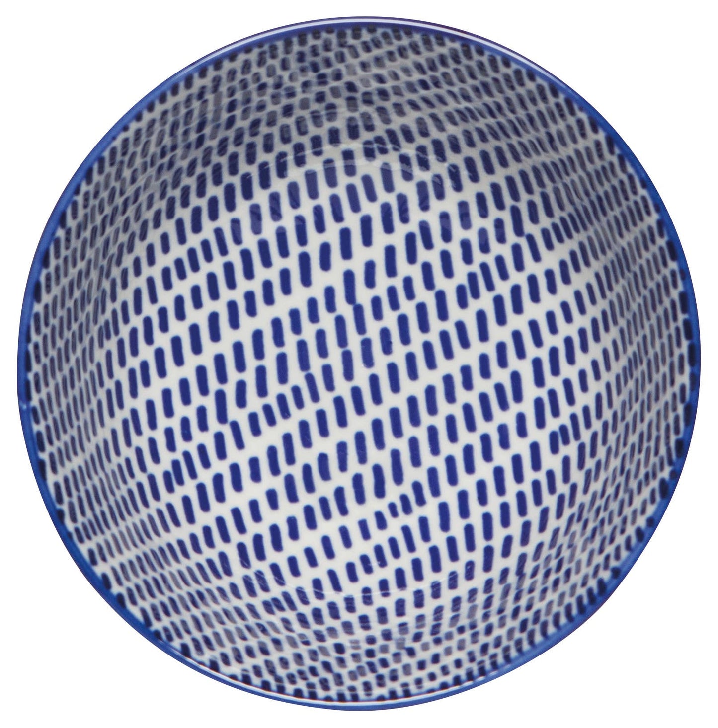 Now Designs by Danica - Orange Blue Blossom Stamped Bowl 4 Inch