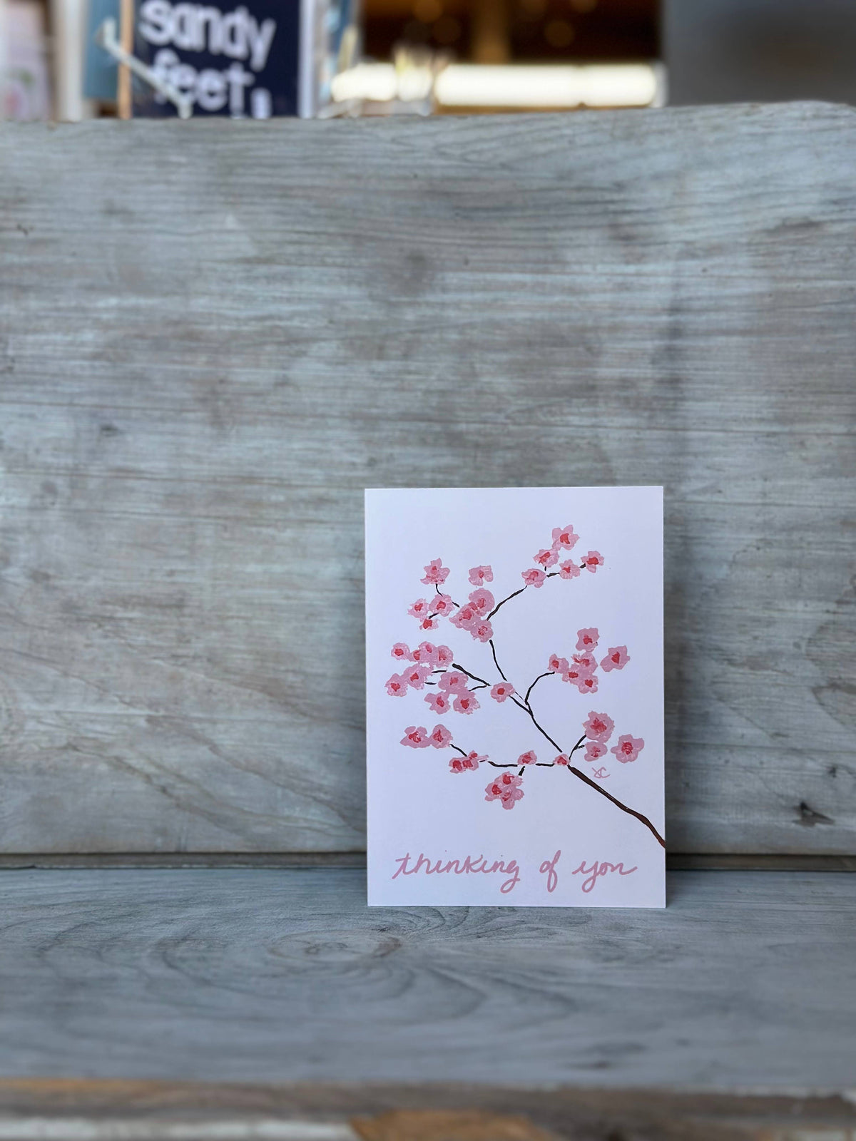 Citrus Daisy - Cherry Blossom Thinking of You Card