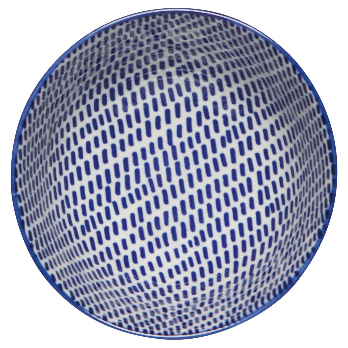 Now Designs by Danica - Orange Blue Blossom Stamped Bowl 4 Inch