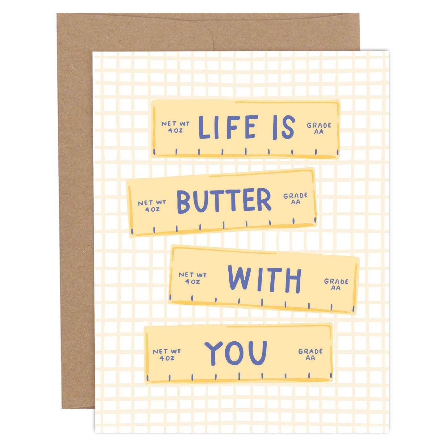 Pippi Post - Life Is Butter With You Love + Friendship Greeting Card