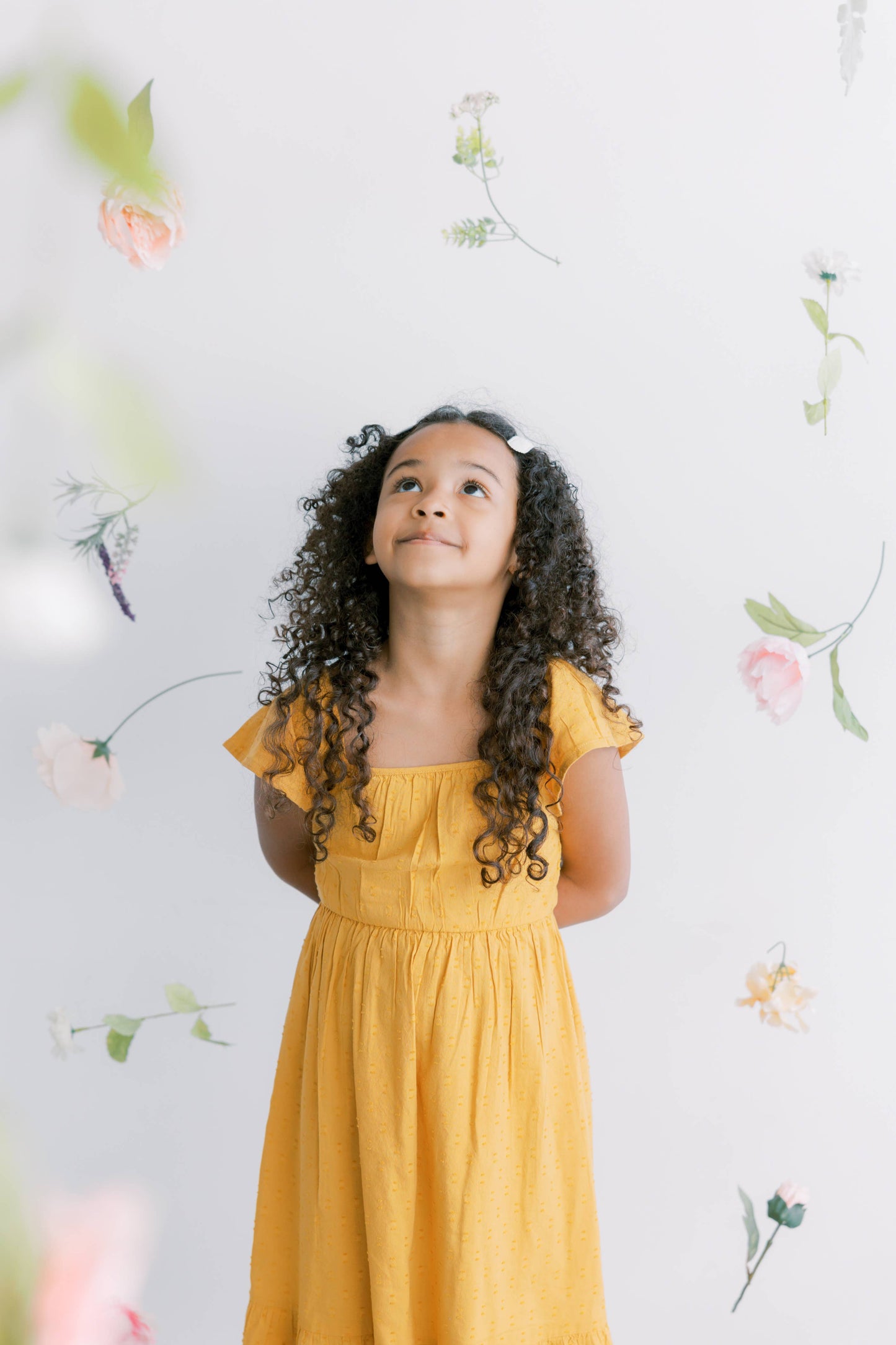 Frankie & Claude - Lizzy Pink & Navy Floral Hair Clips
