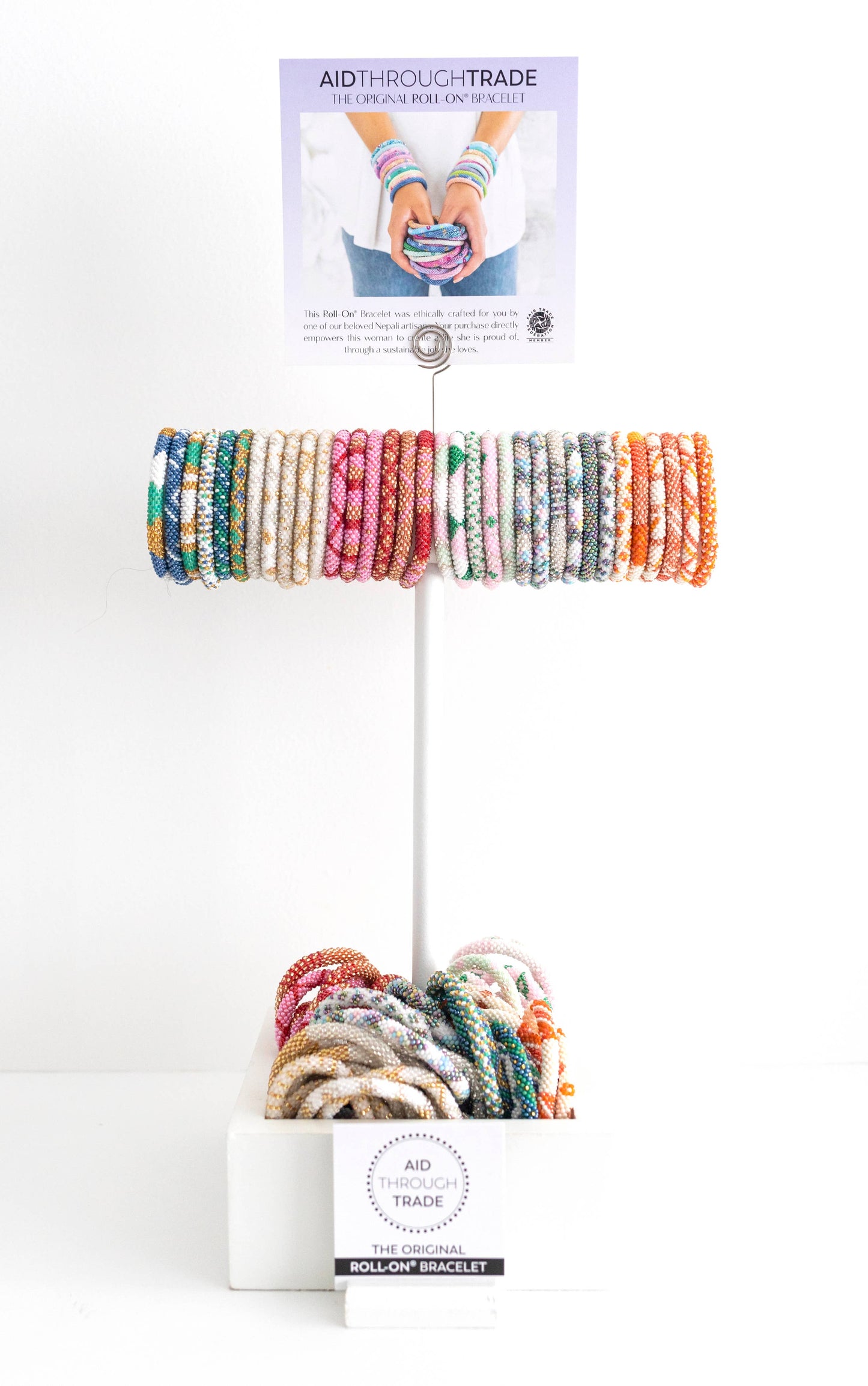 Aid Through Trade - Original Roll-On® Bracelets - Hibiscus Set of 12