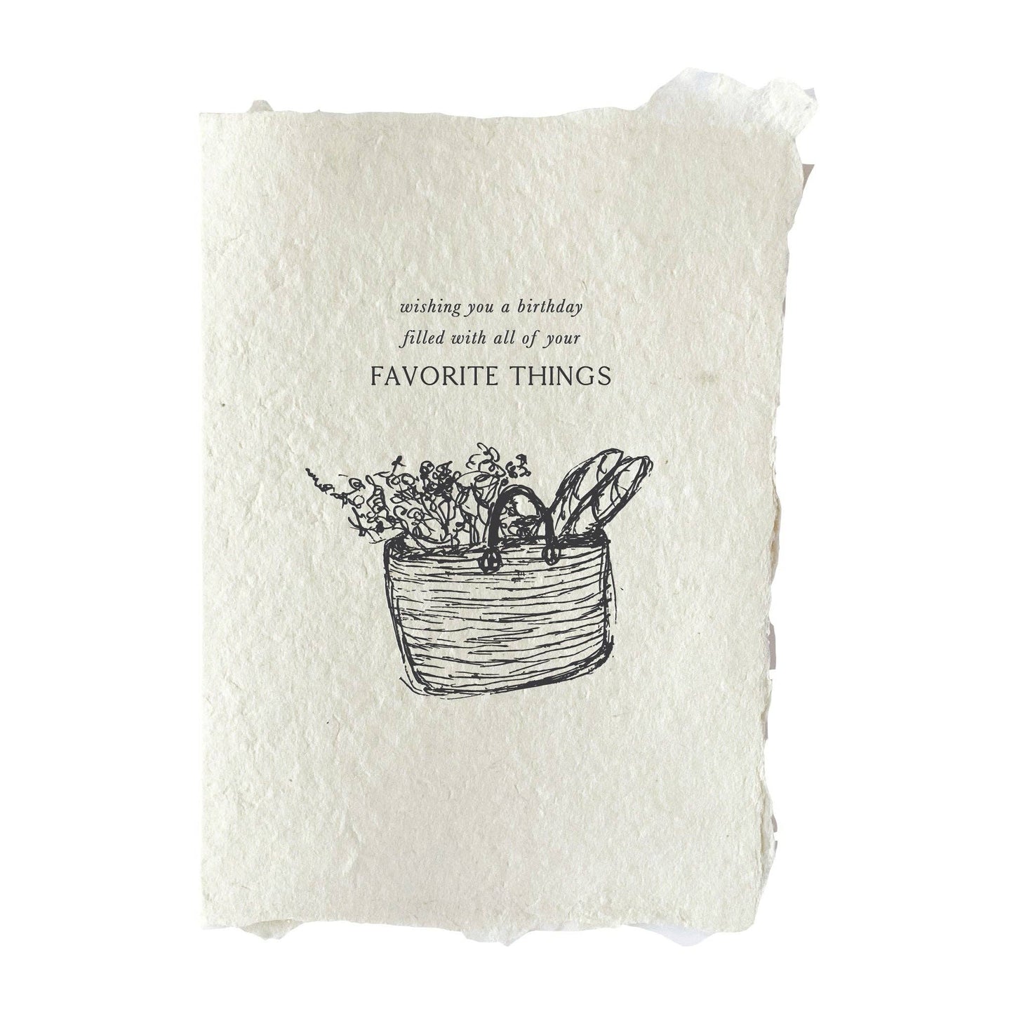 farmette - Happy birthday basket card