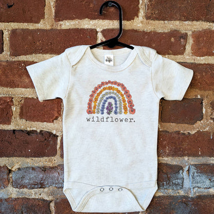 Barefoot Baby - "Wildflower" Baby girl Nature Clothing Rainbow Newborn