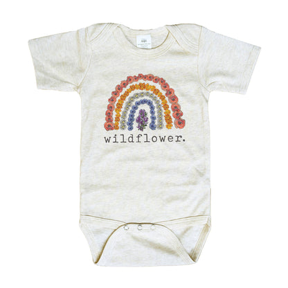Barefoot Baby - "Wildflower" Baby girl Nature Clothing Rainbow Newborn