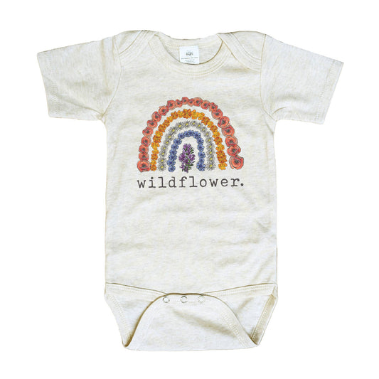 Barefoot Baby - "Wildflower" Baby girl Nature Clothing Rainbow Newborn