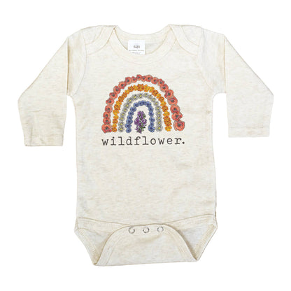 Barefoot Baby - "Wildflower" Baby girl Nature Clothing Rainbow Newborn