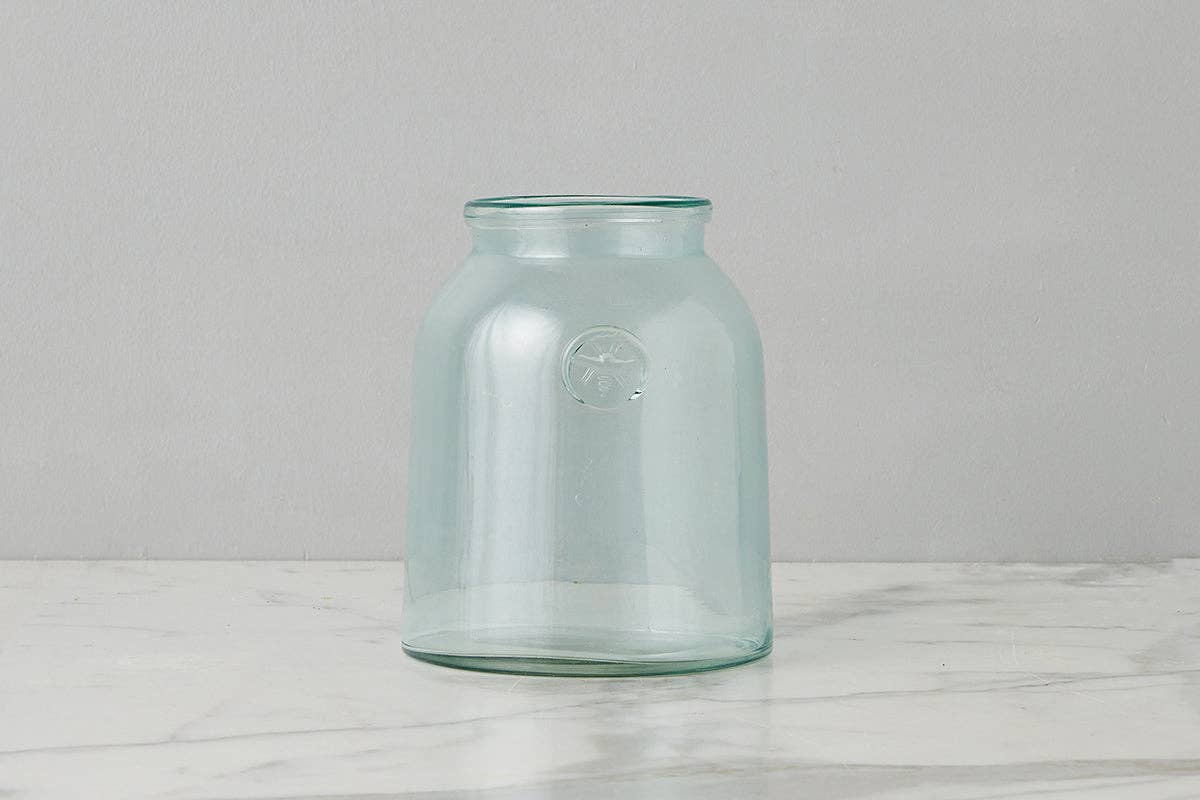 etúHOME - French Bee Mason Jar Vase, Medium