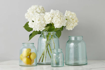etúHOME - French Bee Clear Mason Jar Vase with Seal, Small