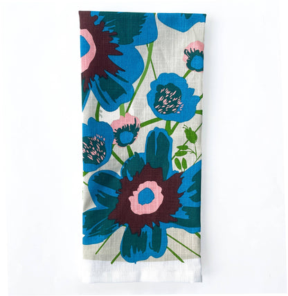 Elizabeth Grubaugh - Peony Tea Towel