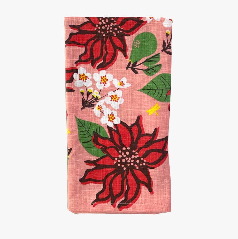 Elizabeth Grubaugh - Poinsettia Napkin Set of Four