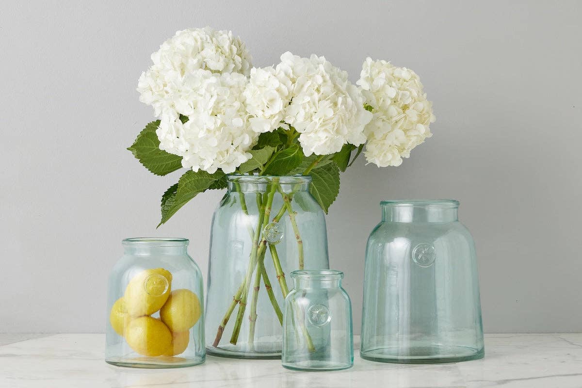 etúHOME - French Bee Mason Jar Vase, Medium