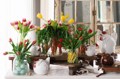 etúHOME - French Bee Mason Jar Vase, Medium