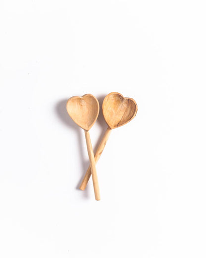 Creative Women - Olive Wood Heart Spoon Set