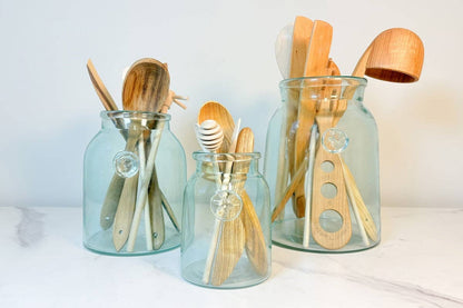 etúHOME - French Bee Mason Jar Vase, Medium
