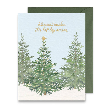 Gert & Co - Warmest Wishes Woodland Trees Holiday Card