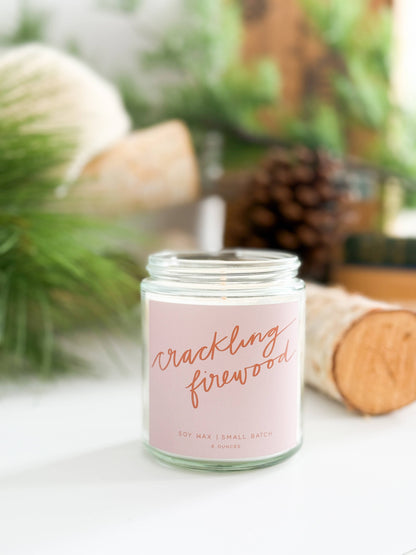 Poured Goods - Crackling Firewood Candle | Pine + Sandalwood
