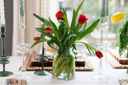 etúHOME - French Bee Clear Mason Jar Vase with Seal, Small