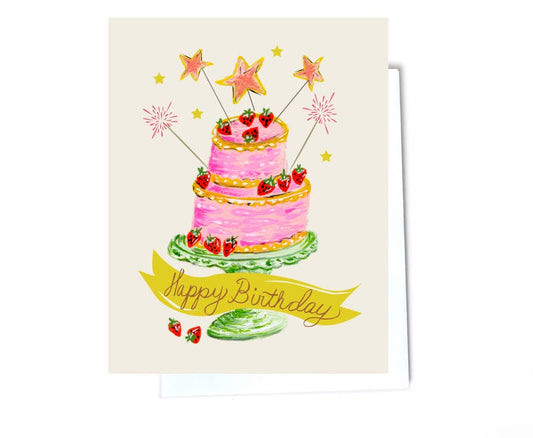 Elizabeth Grubaugh - Tier Cake Birthday Card