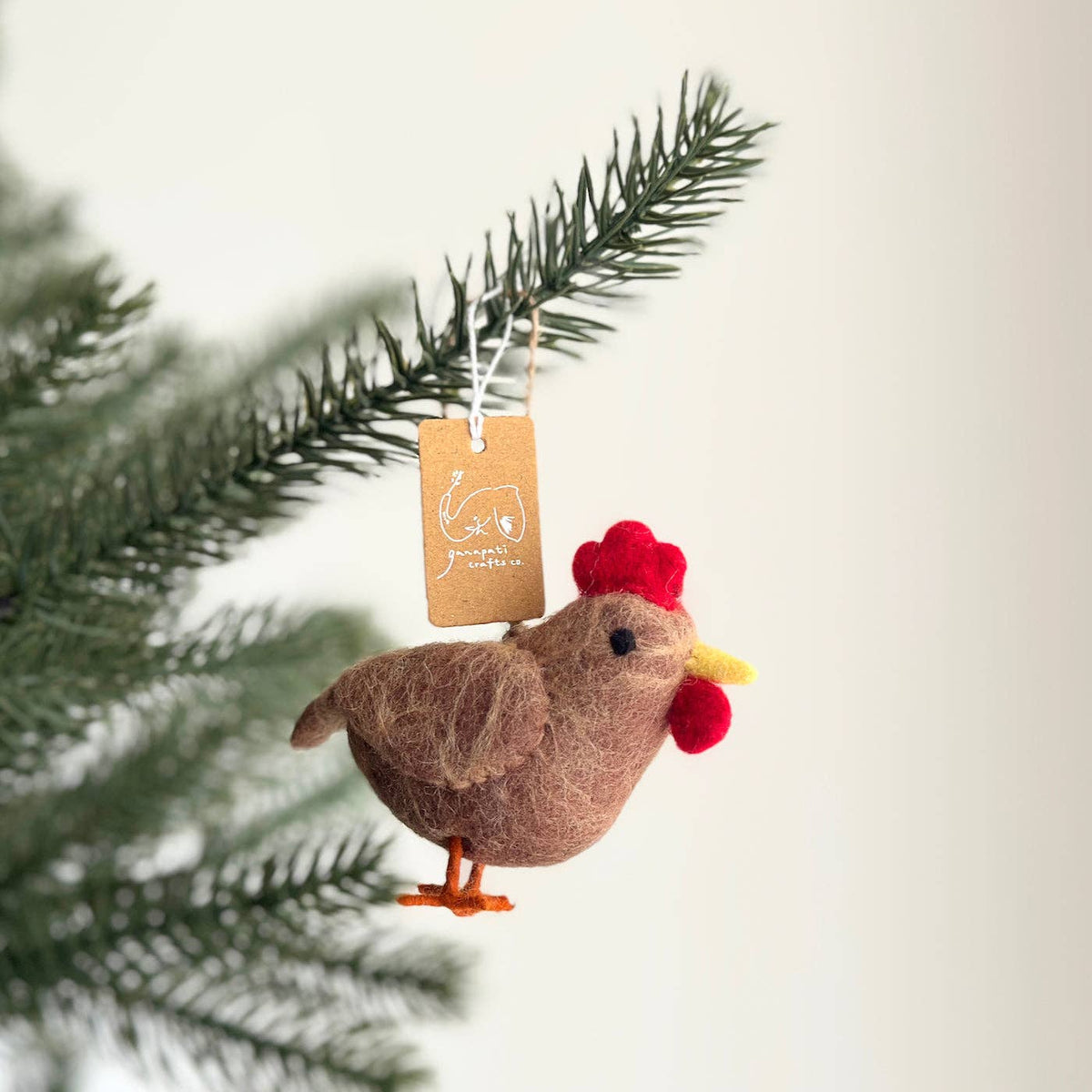 Ganapati - Felt Chicken Ornament