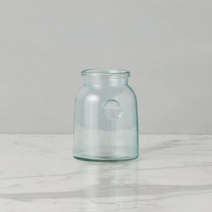 etúHOME - French Bee Clear Mason Jar Vase with Seal, Small