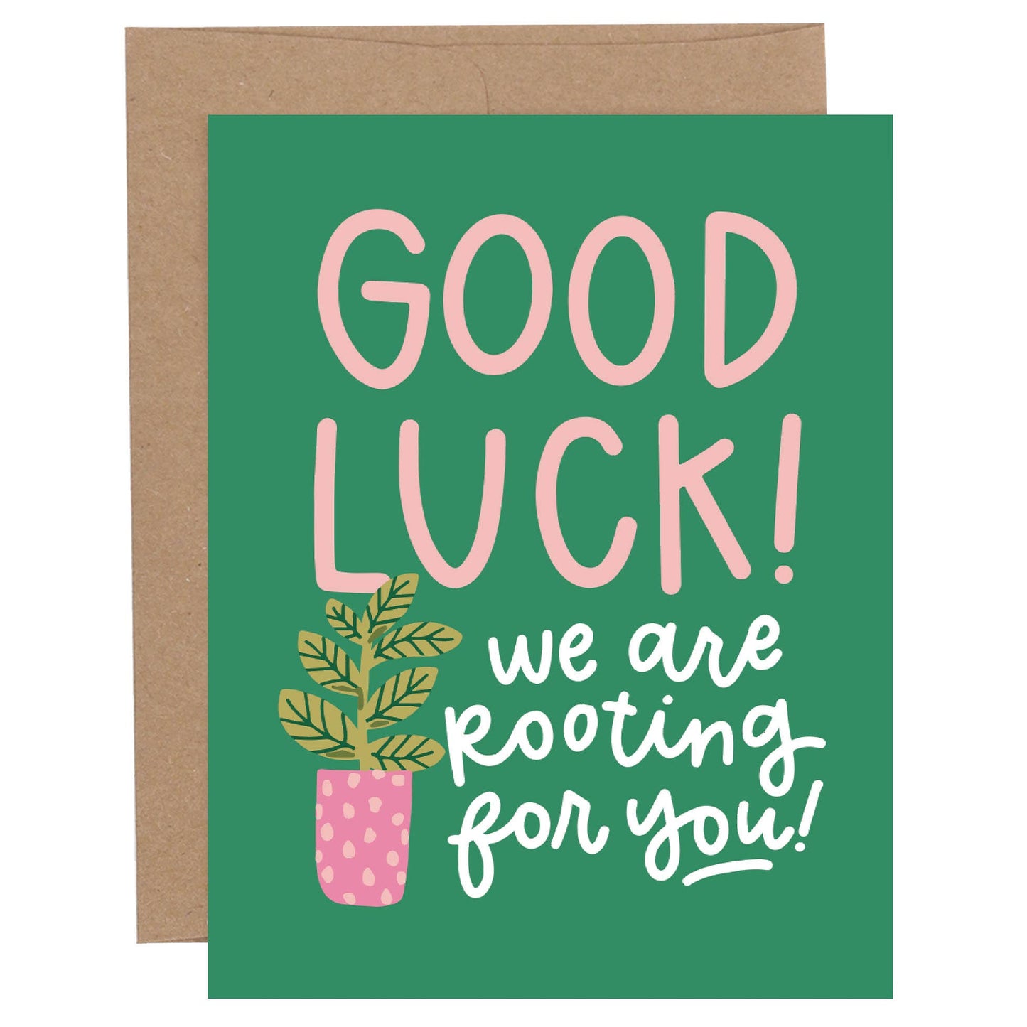 Pippi Post - Good Luck Plants Encouragement Greeting Card
