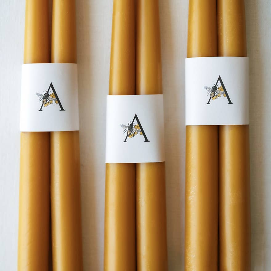 Anellabees - Fall Decor 100% Pure Beeswax Candle Sticks